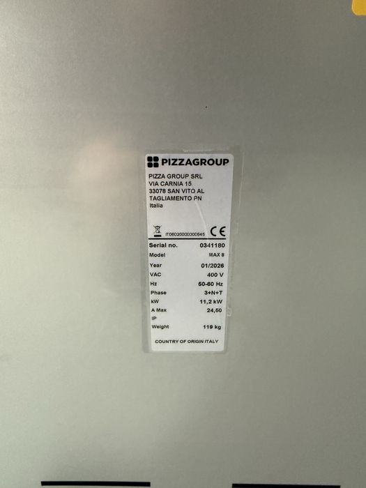 Cuptor pizza Pizzagroup Italia 4 + 4  cu suport, NOU, garantie