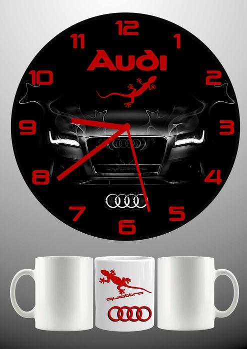 Стенен часовник + чаша-по наш или Ваш дизайн-перфектният подарък