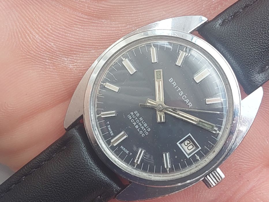 Ceas Britscar automatic cu mecanism Eta 2783, colectie vintage