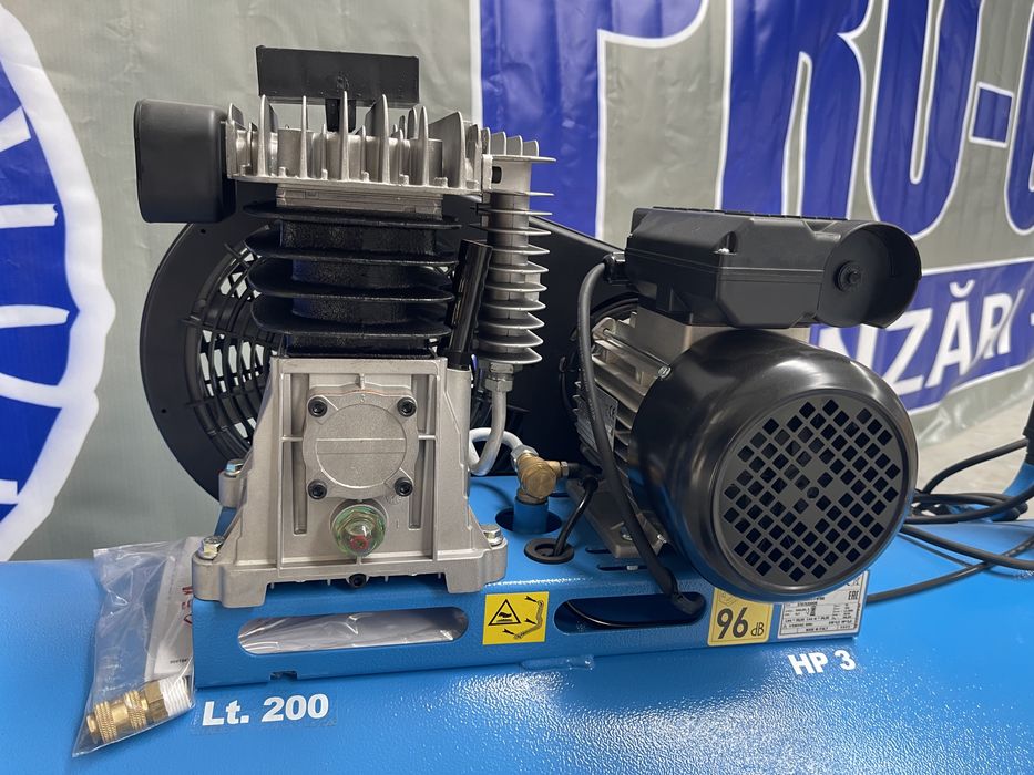 Compresor aer cu piston Power System - 2,2 Kw,10 Bar/200L, Nou cod 198