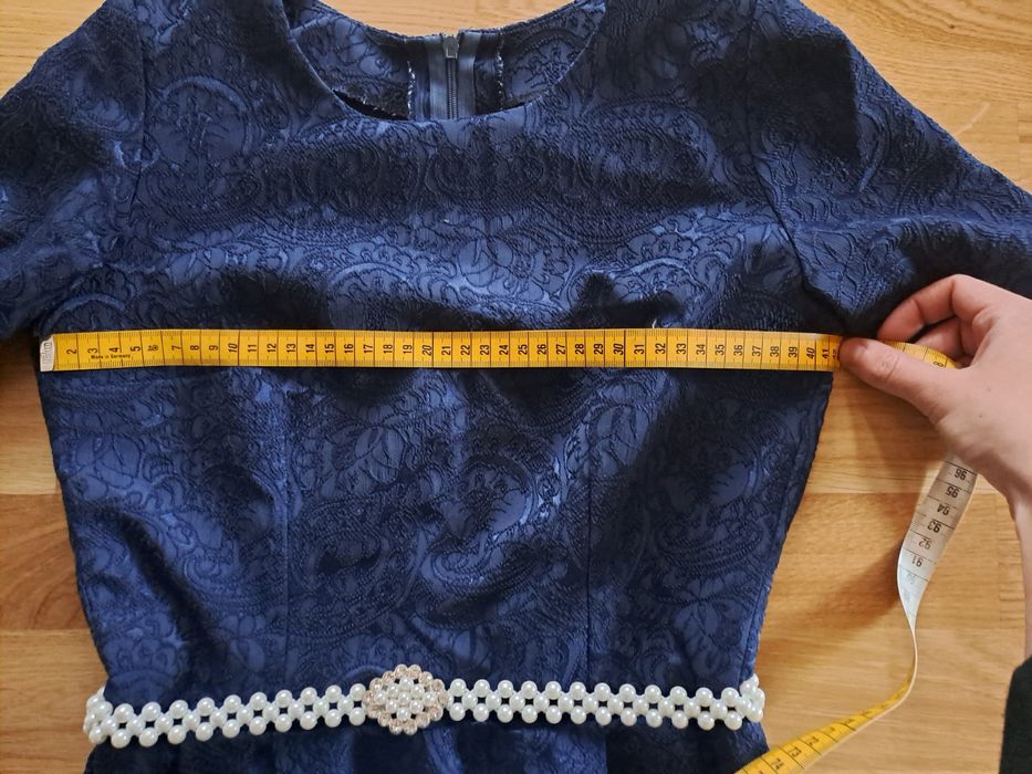 Rochie bleumarin facuta pe comanda