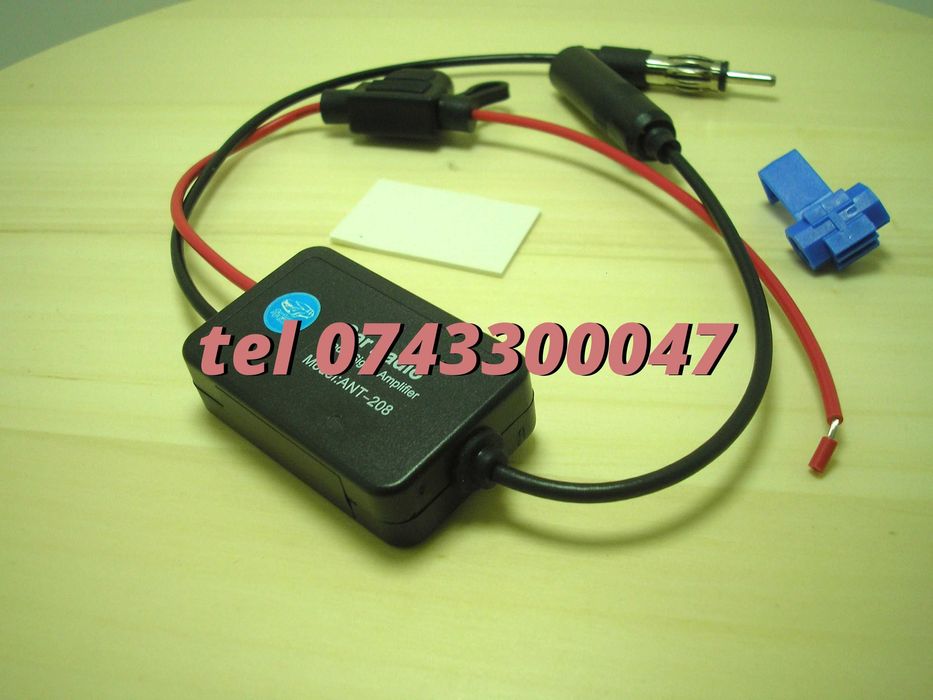 Amplificator De Semnal Antena Radio Auto Fm 12v