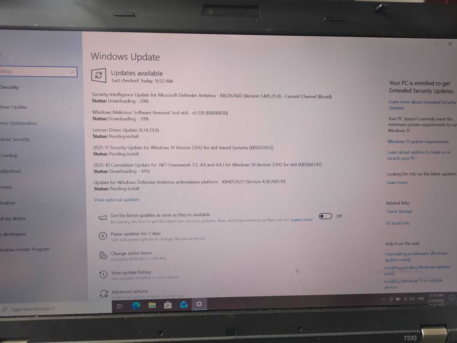 Lenovo ThinkPad T510 – i7/ 8GB RAM/Full HD/ Win 10 ExtendedSupport2026