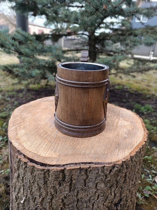 Дървена халба за бира