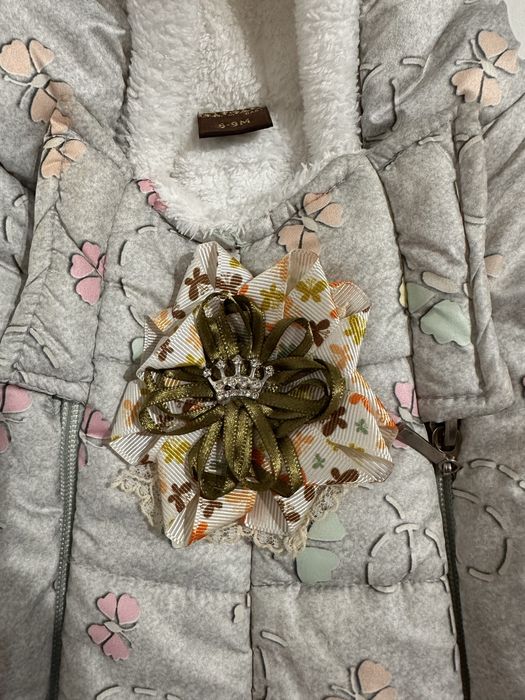 Комбинезон зимний для девочки 6-9 месяцев