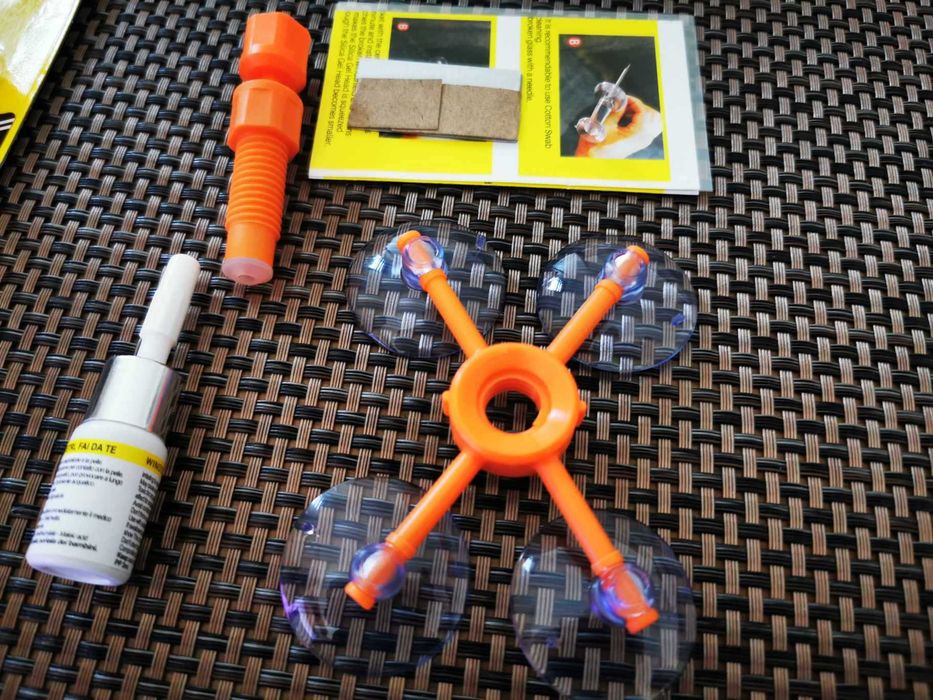 Kit reparatie parbriz masina rasina ( sticla sparta ciobituri fisuri ...