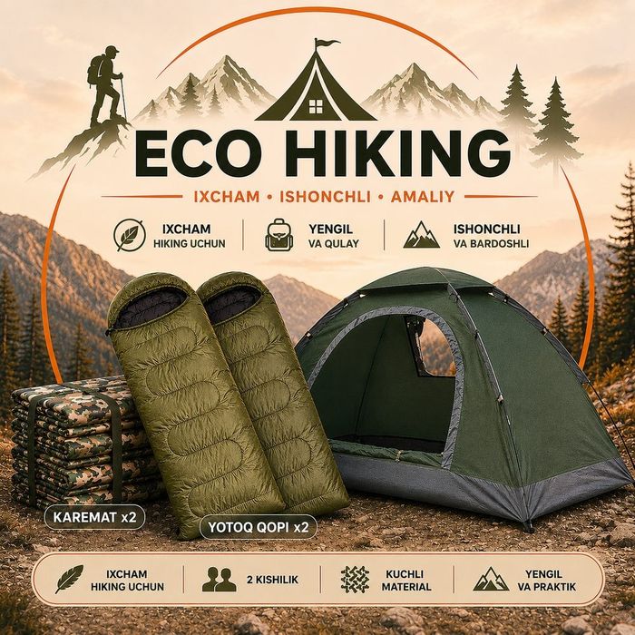 2 kishilik hiking set 120.000