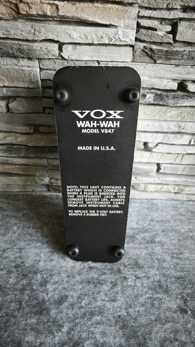 Pedala chitara Wah Wah VOX 847 Made in USA - GARANTIE