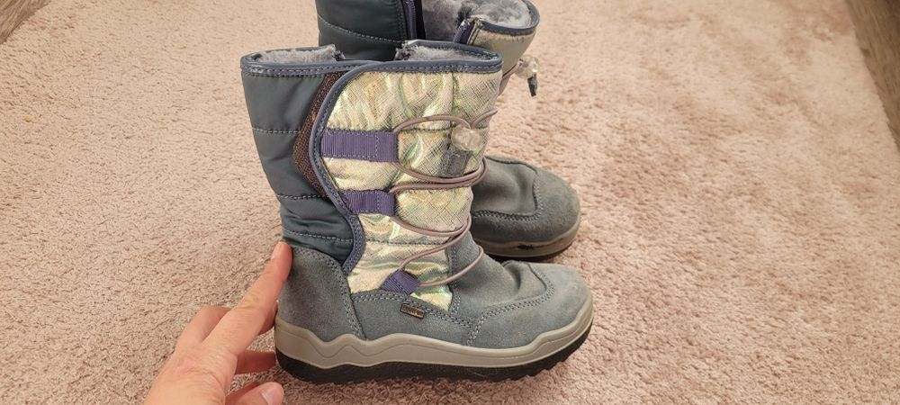 Cizme de iarnă, îmblănite, din piele, mr.28