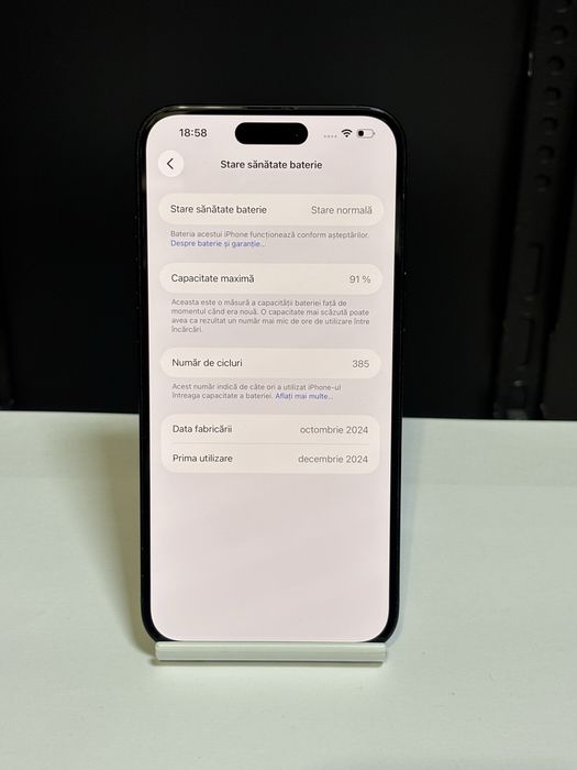 MDM vinde: Iphone 16 Plus, 128GB, Black.