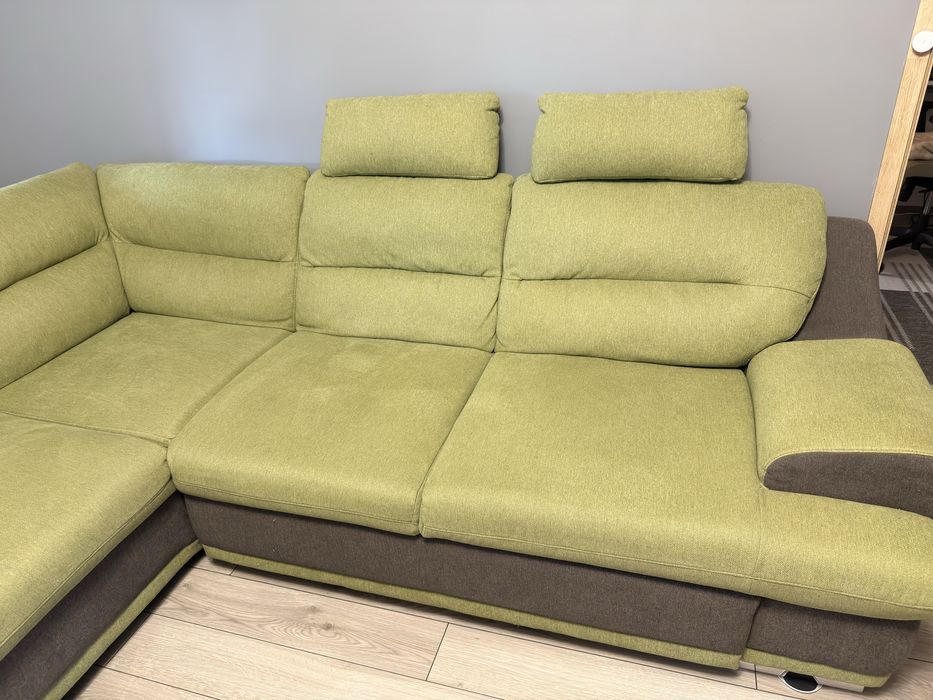 Colțar extensibil modern (Naturlich) – Verde/Gri, stare excelentă