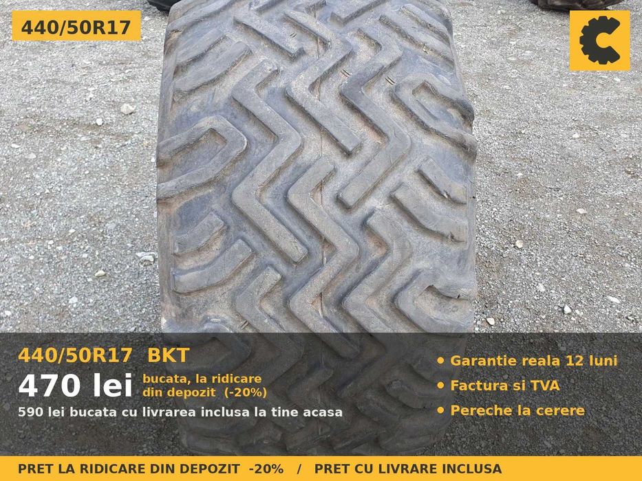 Anvelope Cauciucuri 440/50R17 440/50 R17 440 50 R17 4405017 BKT Remorca Implement Flotatie SH Second Hand GARANTIE Factura TVA Livrare Rapida Pret Bun