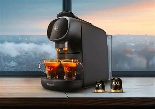Кофемашина PHILIPS L'or, капсульная, SUBLIME COMPACT, PIANO NOIR
