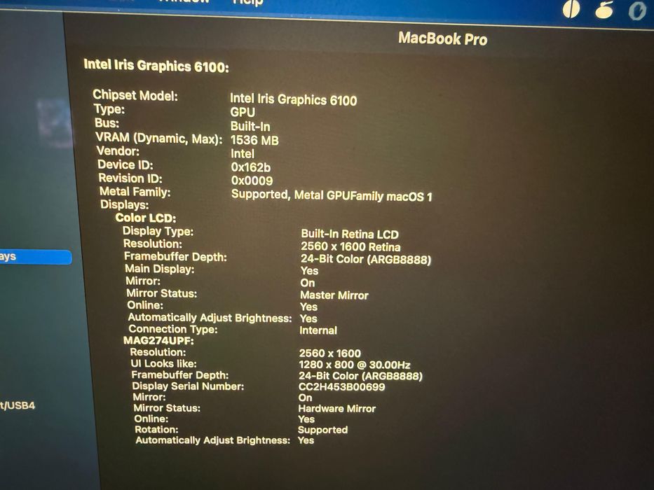 Macbook Pro 13" Retina, Early 2015
