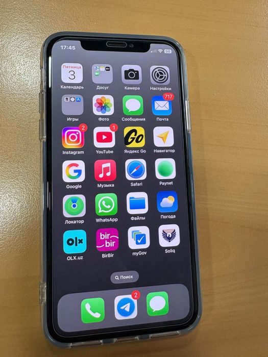 Iphone X rangi oq uslene 100%