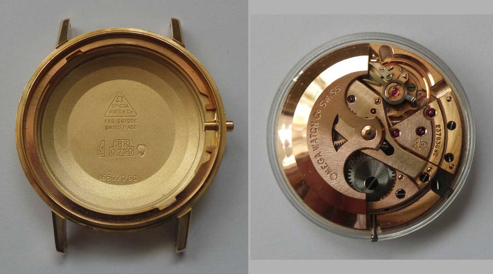 Ceas aur solid 18K OMEGA Seamaster de Ville calibrul 552