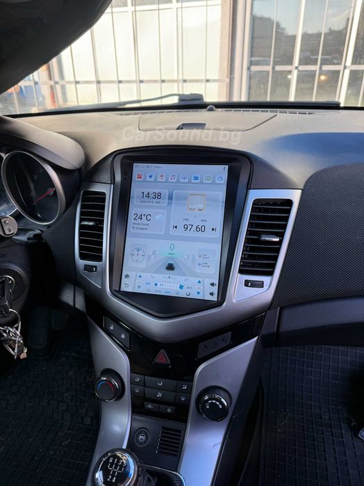 9.7" Мултимедия Chevrolet Cruze J300 Android 15 Круз Навигация Андроид