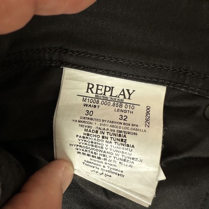 Replay Anbass slim 32/30 черни дънки