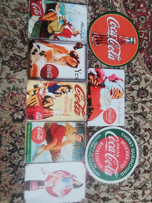 Tablii metalice Pepsi Coca Cola Reclame retro