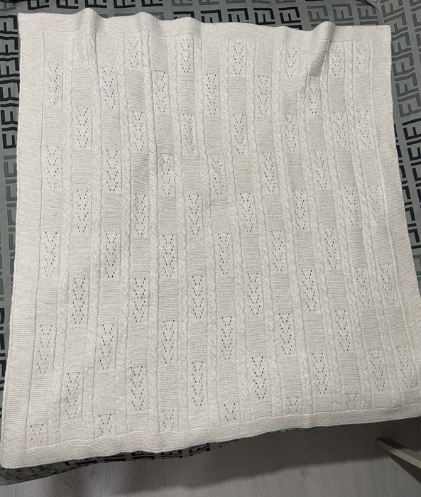 Плед вязанный детский