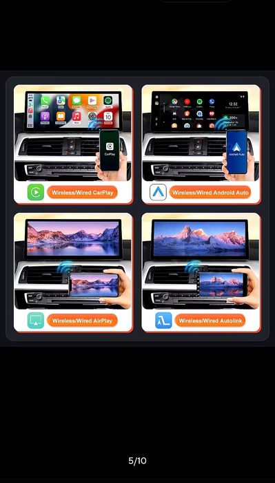Navigație Linux BMW 12.3" CIC NBT si EVO Nouă – Wireless Apple CarPlay & Android Auto pentru seriile E si F