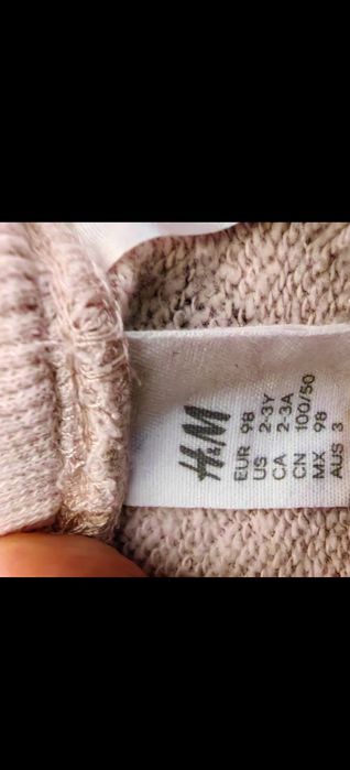 Дрехи за момиче / Комплект HM 98, суичър Zara 104