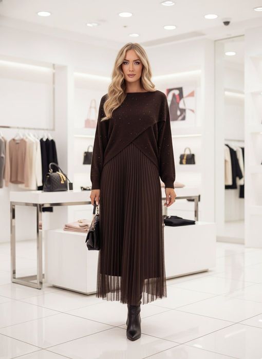 Set Rochie si pulover colecție iarna Italia