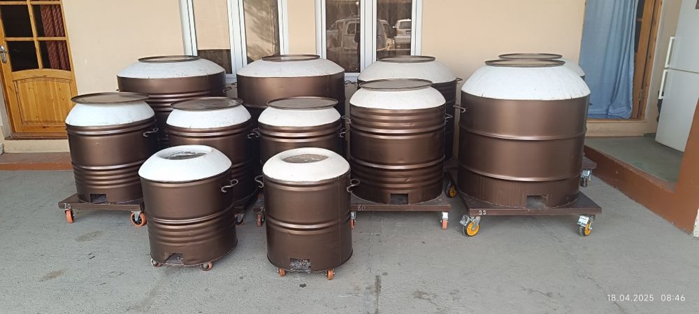 Тандир доставка и установка бочка тандир