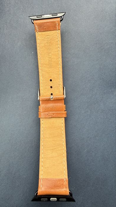 2 curele piele Apple Watch 44/45 mm