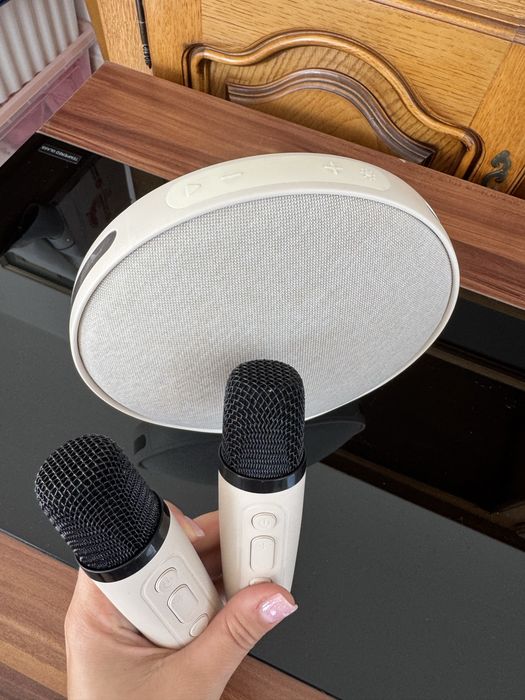 Boxa Karaoke cu 2 microfoane copii