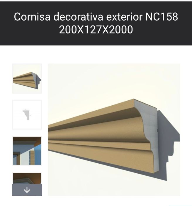 Cornisa decorativa exterior