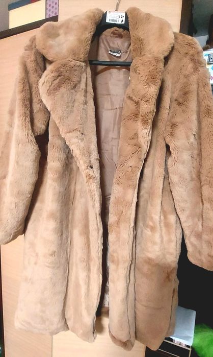 Ново палто от изкуствен косъм,  супер меко