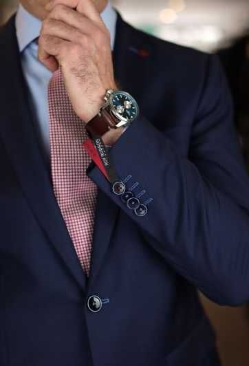 Sacou blazer slim 54 XXL premium Roy Robson lana super 110's albastru