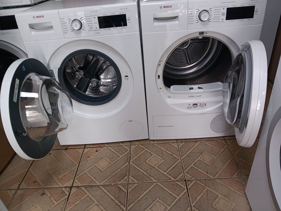 Комплект пералня и сушилня с термопомпа Бош Bosch Serie 8 A+++Гаранция