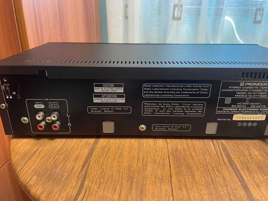 Pioneer CT-1160R Stereo Cassette Deck