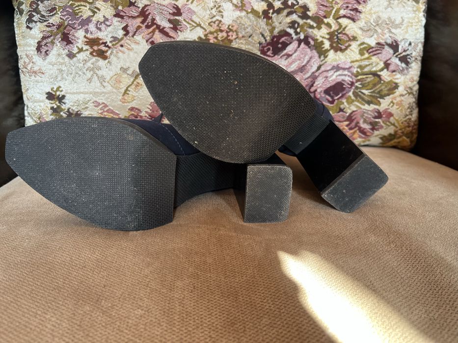 туфли из нубука и кожи