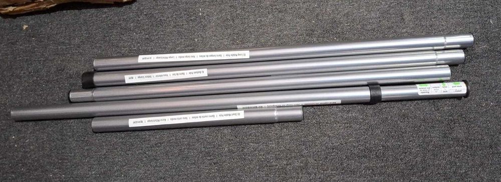 Suport de dus cu 4 rafturi MDesign, din otel inoxidabil, argintiu