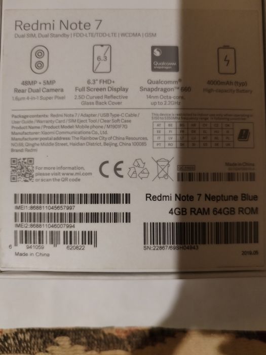 Продам смартфон Хаоми Редми Нот 7