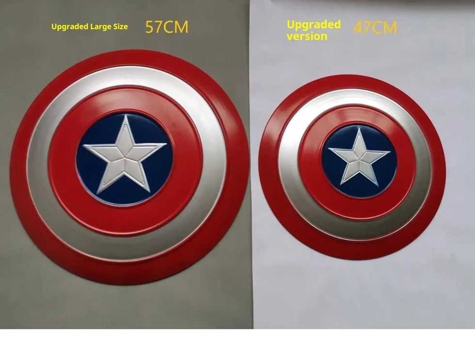 Щит на Капитан Америка Captain America 60см реалистичен модел метален