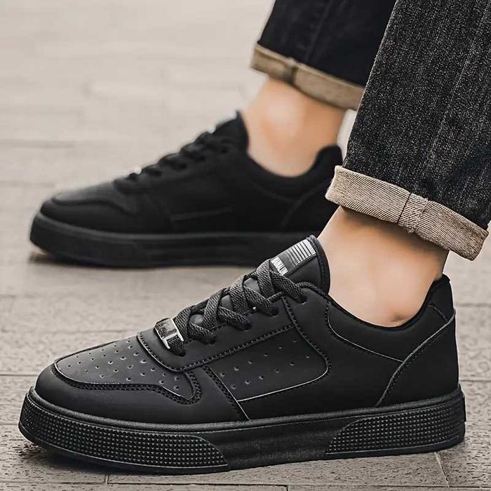 Мъжки зимни кежуал,street маратонки – черни