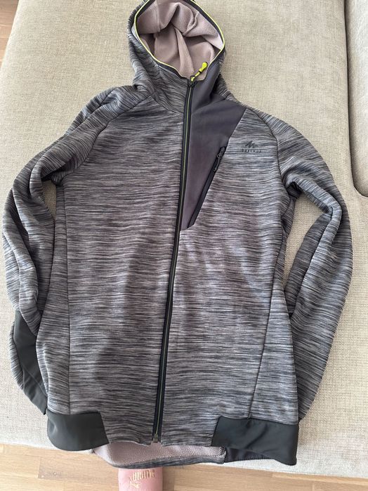 Спортен суитшърт в сив меланж