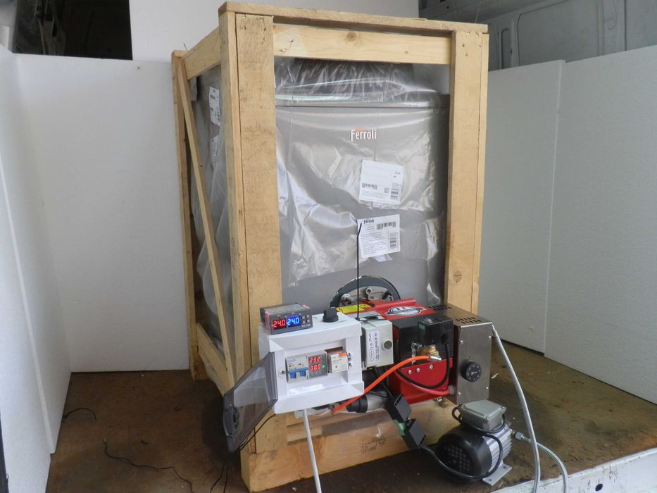 Чугунен водогреен котел „ПРО 36“ (15-36KW) на отработено масло и олио