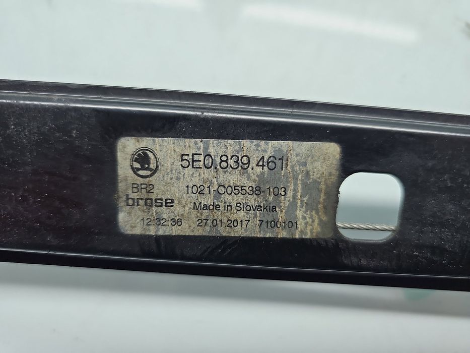 Macara electrica geam stanga spate Skoda Octavia 3 (5E3) [Fabr 2012-20