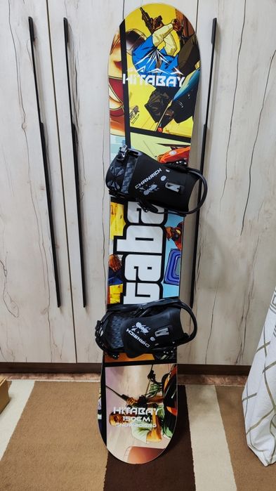 Продам сноуборд с креплением, ботинки, шлем, очки