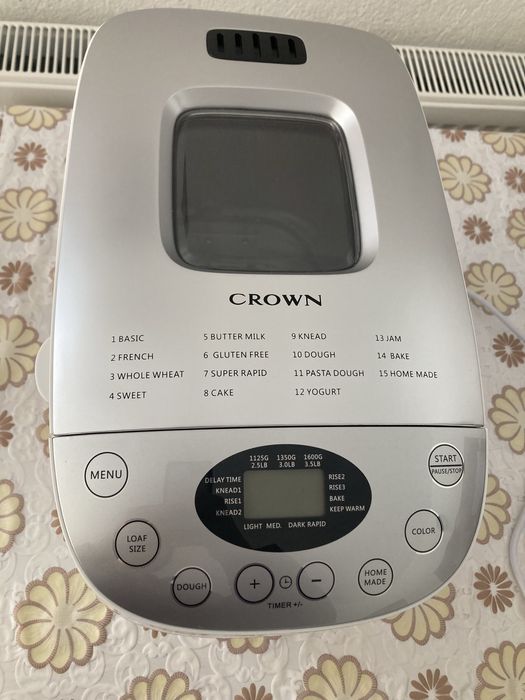 Хлебопекарна Crown с гаранция още 23 месеца