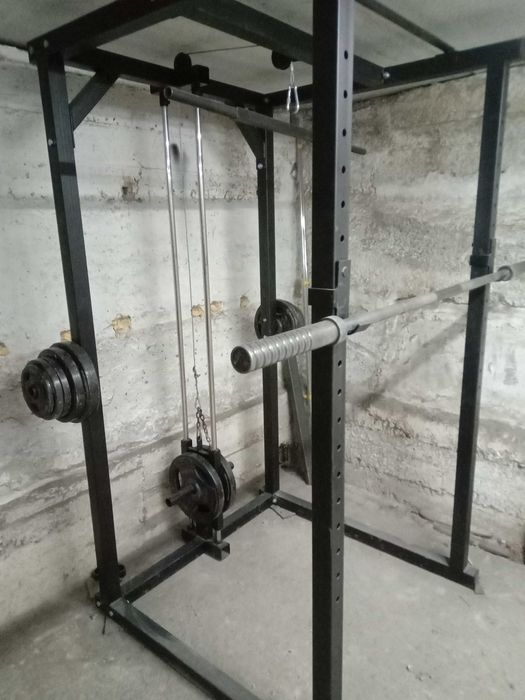 Тренажер Силовая рама со скамьей . БЕЗ ШТАНГИ ! ,
