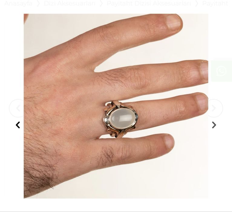 Abdulhamidxon uzuk POYTAXT 925 poroba kumush