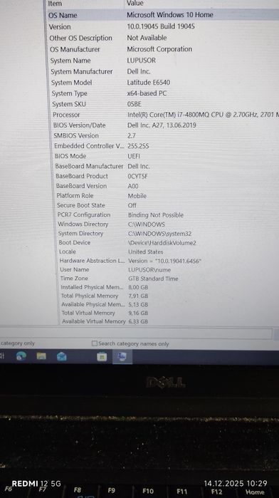 laptop Dell latitude e 6540 i7