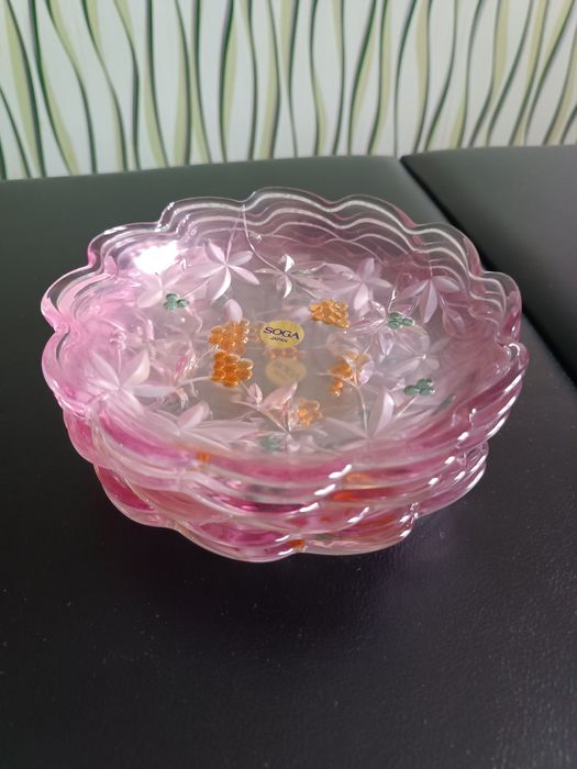 Розовое стекло набор