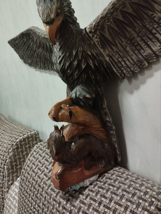 Орёл из дерева  ручная работа